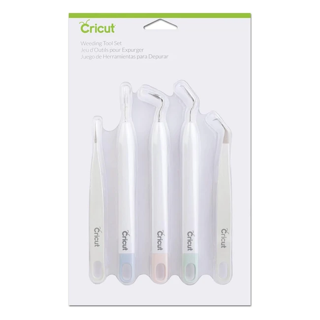 Cricut Multicolour Bright Pad Weeding Tool Kit 2004233 - Precision Tools for Vinyl & Iron-On