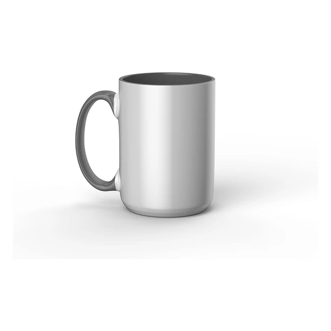 Taza Sublimacin Cricut Cermica Blanca 425ml - Uso con Prensa de Tazas - Grey