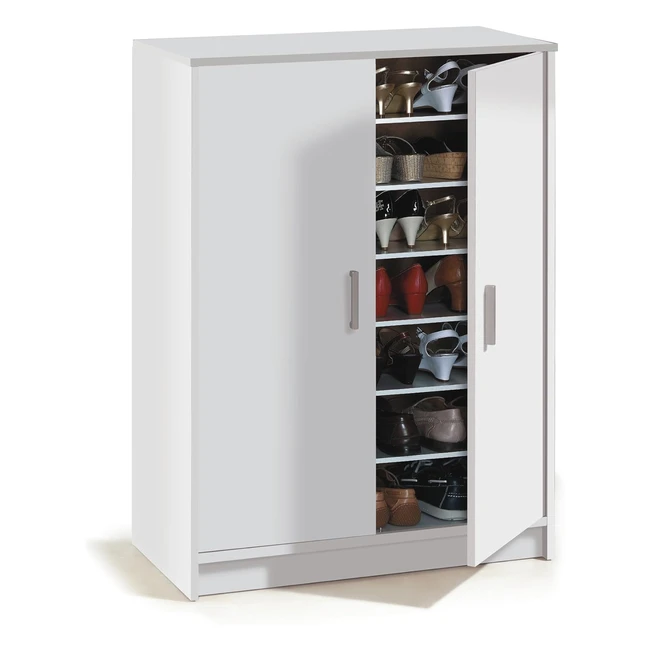 Zapatero Habitdesign Basic Wide Blanco 75x101x36cm Dos Puertas