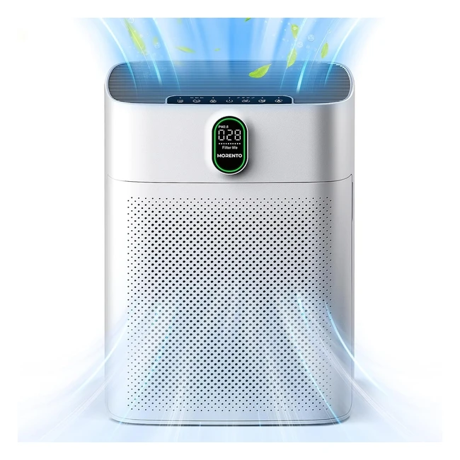 Morento Luftreiniger Allergiker HEPA Luftfilter 9997 Staub Pollen Tierhaaren Entfernen CADR 300mh