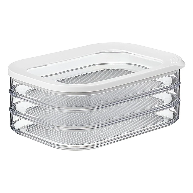 Mepal Storage Box Meat Cuts Modula 5503 - White - Stackable - Made in Holland