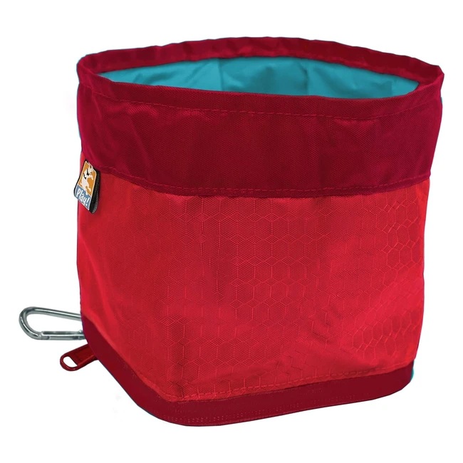Comedero Plegable Kurgo 136L Rojo - Viaje Porttil para Perro