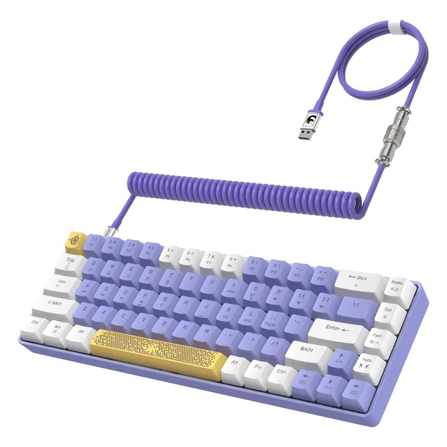 Teclado Mecnico Yindiao T8 60 Teclas RGB Retroiluminado Interruptor Azul USB-C