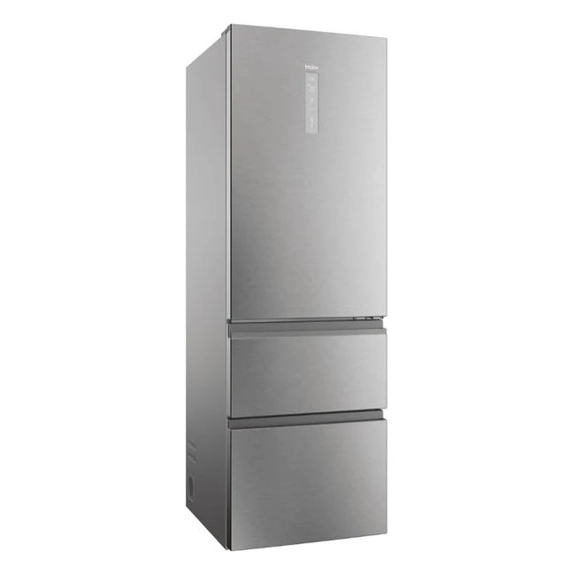 Frigorífico Combi Haier 3D 60 Series HTW5618CNMG 360L Inox - WiFi, Motor Inverter, Total No Frost