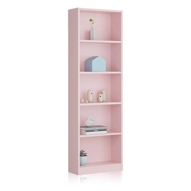 Estantería juvenil ijoy rosa nube 180cm alto 52cm ancho 25cm fondo