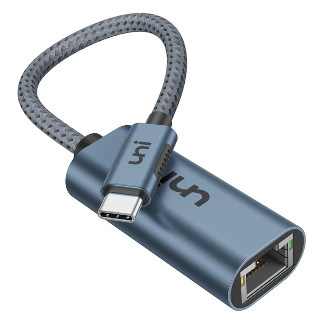 Uni USB C to Ethernet Adapter RJ45 Thunderbolt 34 1Gbps LAN Network for MacBook 
