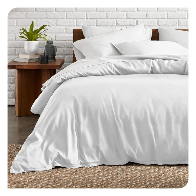 Bare Home Double Size Duvet Cover Set - Premium 1800 Ultrasoft - Lightweight Coo