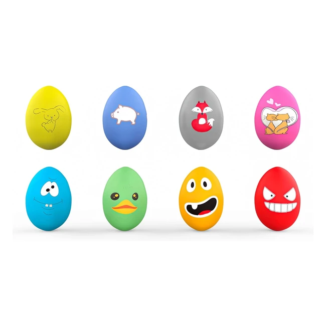 Pelota chirriante para perro Tongktai 8 unidades - Juguetes interactivos de goma de ltex - Paquete de 8