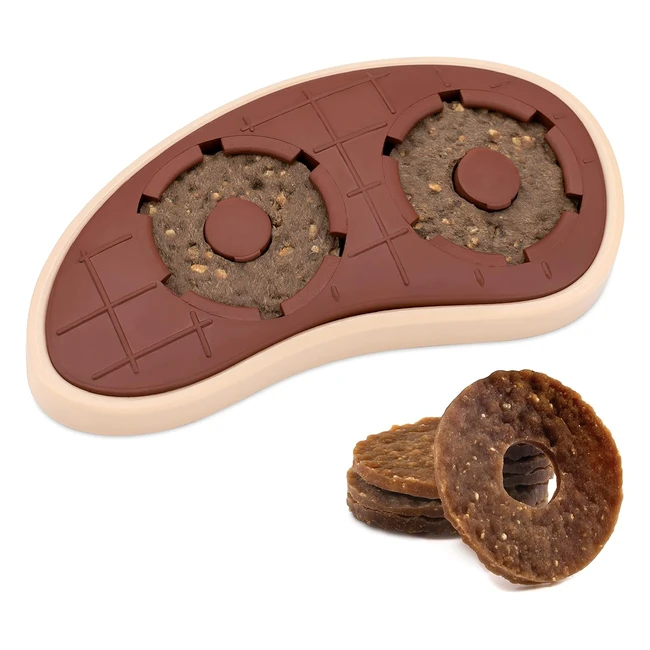 Jouet Petsafe pour chiens moyens et grands - Anti-ennui et anti-anxiété - Puzzle interactif avec anneau friandise - Sans BPA