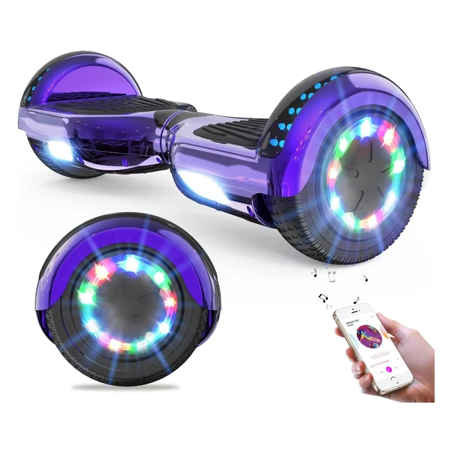 Hoverboards Geekme 65 Dual Motors Equilibrio Automático LED Bluetooth Modelo