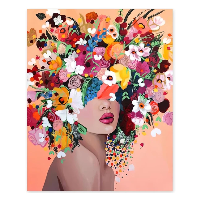 Peinture par numros Gelrovaled Flower Girl - DIY adulteenfant - 40x50 cm - Av