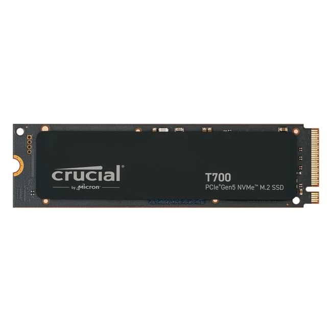 Crucial T700 1TB Gen5 NVMe M2 SSD CT1000T700SSD3 Up to 11700 MBs DirectStorage