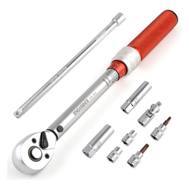 Cle Dynamometrique 560Nm Bingcobber 38 Cl Cliquet 90 Dents - Velo Moto