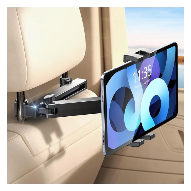 Support tablette voiture bras d'extension pliable rotation 360 - Pour iPad et tous les appareils 4-12.9 pouces