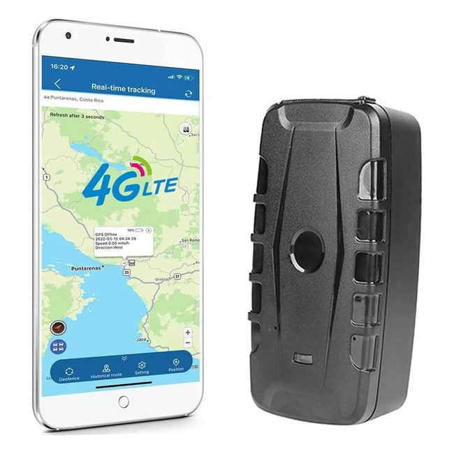 Traceur GPS Voiture 4G 20000mAh 240 Jours Veille TK918