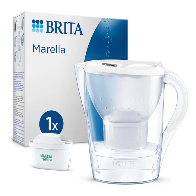 Jarra Brita Marella Blanca 24L - Filtro Agua Maxtra Pro - Memo Digital