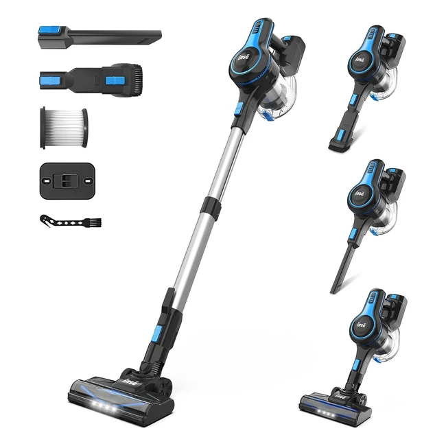 Aspirateur sans fil puissant 20000pa 45min autonomie batterie amovible