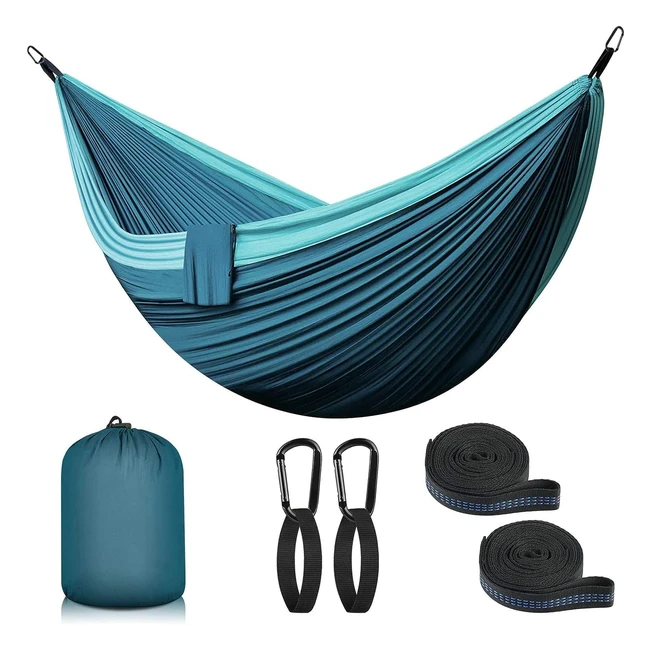 Amaca da campeggio 2 persone 300 kg 300 x 200 cm paracadute nylon