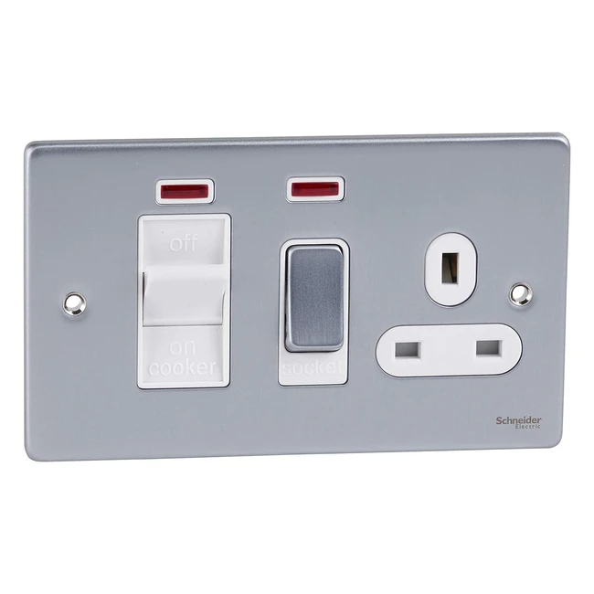 Schneider Electric Ultimate Low Profile Cooker Control Unit 45A GU4501WBC Brushe