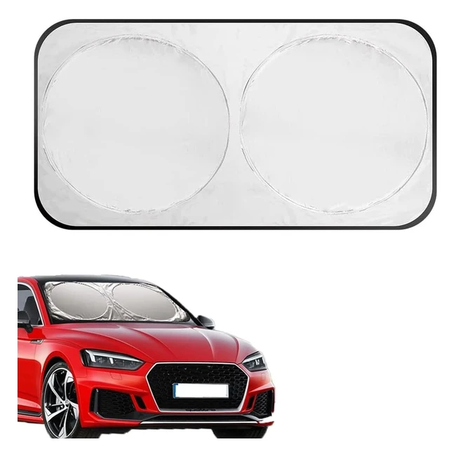 Parasole auto protezione UV visiera pieghevole 150x70cm