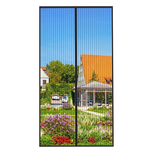 Moustiquaire Porte Magnétique 100x220cm MyCarbon - Installation Facile - Maille Ultra Fine - Fermeture Automatique
