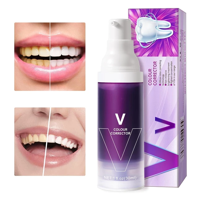 Purple Teeth Whitening Toothpaste | Brighten Smile | Stain Removal
