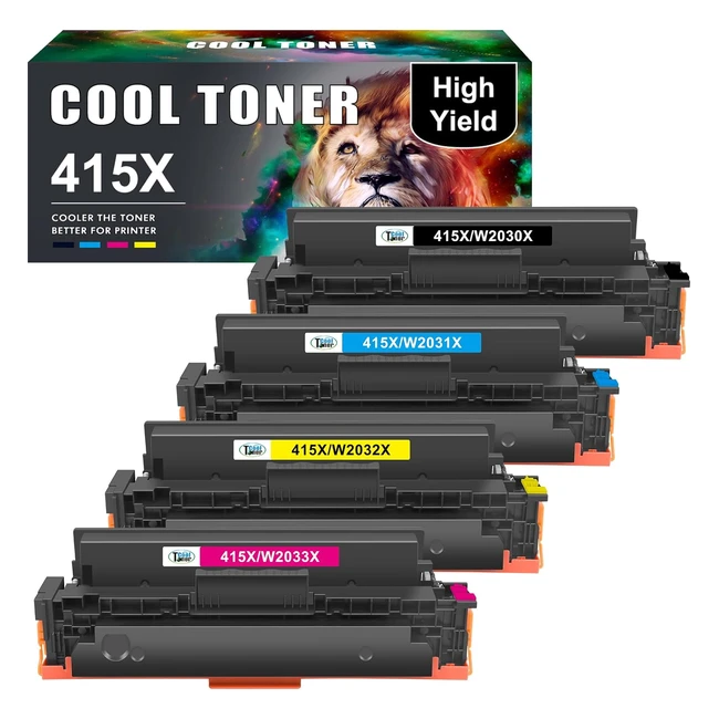 Cool Toner Compatible Toner Cartridge for HP 415X 415A 415 Color LaserJet Pro MF