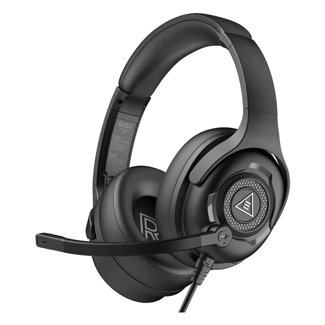 Eksa Aircomfy Cascos Gaming PS4 PS5 PC Xbox One 263g con Micrófono 50mm y Reducción de Ruido