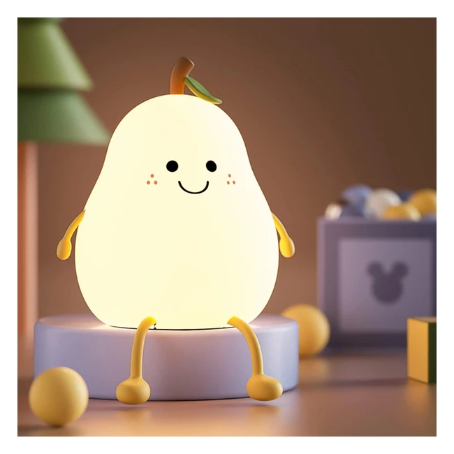 Luce Notturna a LED Dimmerabile Pera Frutta USB Ricaricabile Timer 7 Colori