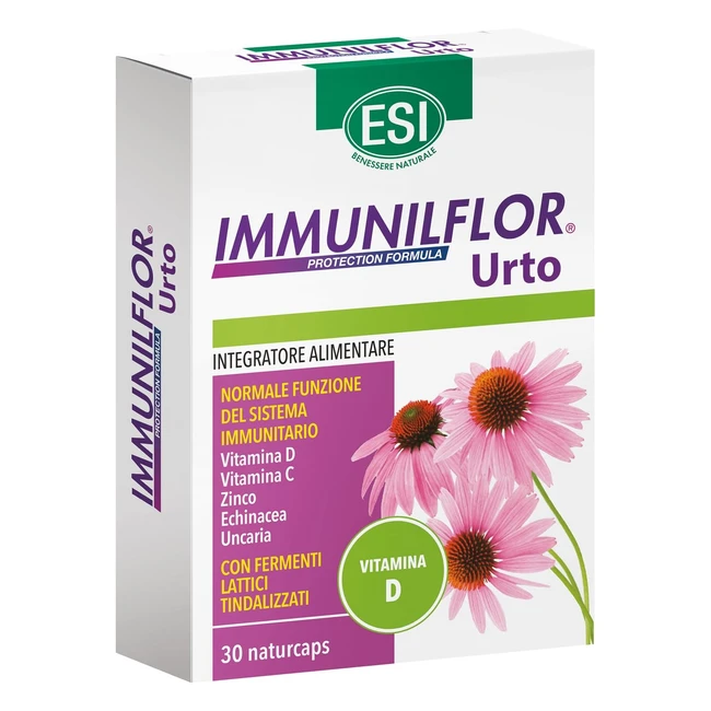 Immunilflor Urto Integratore Alimentare Fermenti Lattici Vitamina D - Difese Immunitarie - Gluten Free