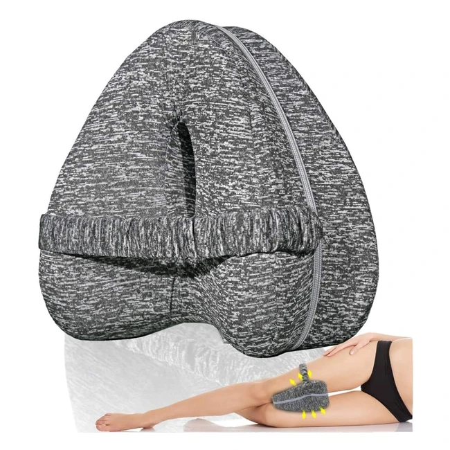Cozy Bospin Knee Pillow Leg Memory Foam Wedge Pillow - Alleviate Pain & Improve Sleep Quality