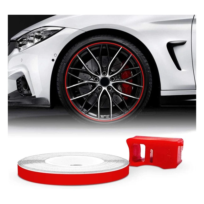 4r quattroerreit 10352 - Strisce Rifrangenti Rosse 5mm x 6mt - Applicatore