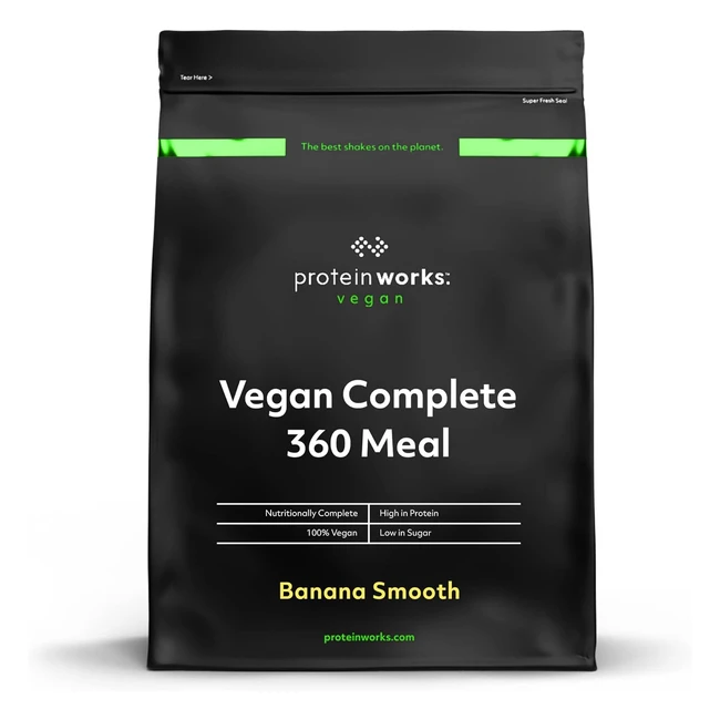 Repas Complet 360 Vegan Banane Onctueuse The Protein Works 500g