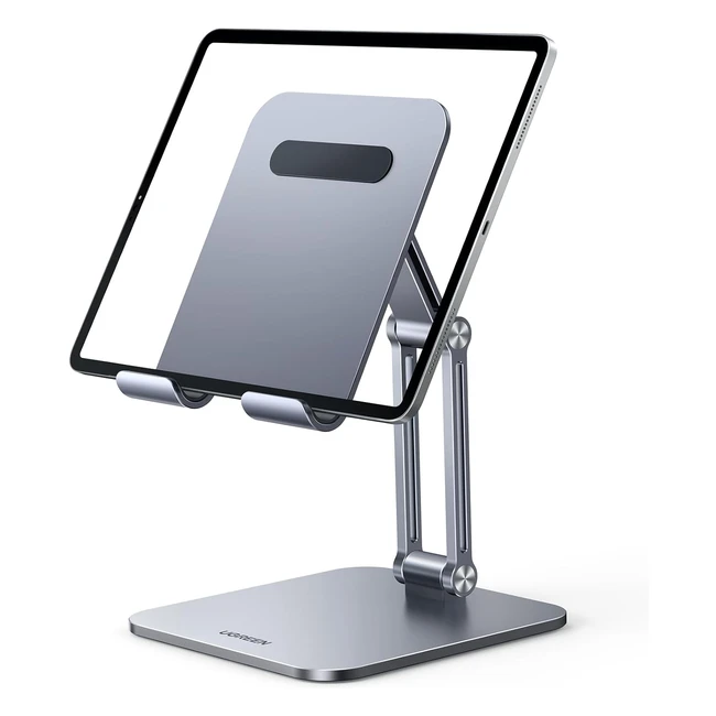 UGREEN iPad Stand Tablet Holder Adjustable Height Foldable Portable - Pro 12.9/11, Air 10.9, Mini, iPhone 15, Galaxy Tab A8/A9, S24 Ultra, Surface Pro, Go