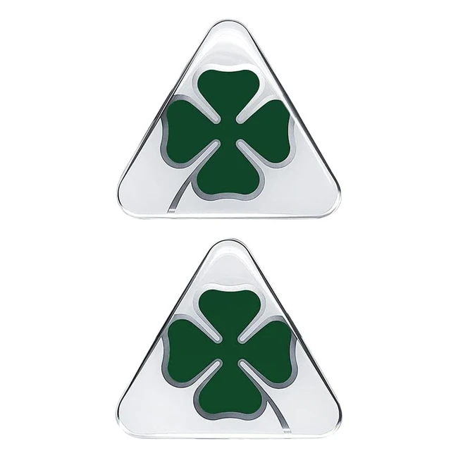 Adesivi 3D Quadrifoglio Verde Alfa Romeo 95x85 mm