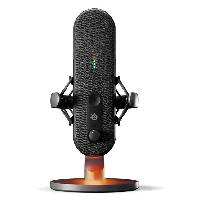 SteelSeries Alias USB Mikrofon fr PC - Gaming Streaming Podcasting - AI Ger