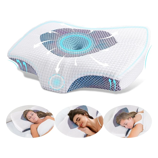Almohada Cervical Yunnasi Espuma Viscoelstica Memoria Style260