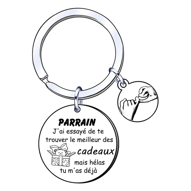 Porte-clés Aimini pour parrain - Cadeau original et personnalisé
