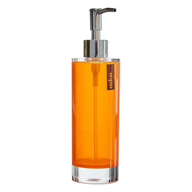 Dispenser Sapone Arancione Excelsa 65x65x22 cm Plastica PS Doppia Iniezione