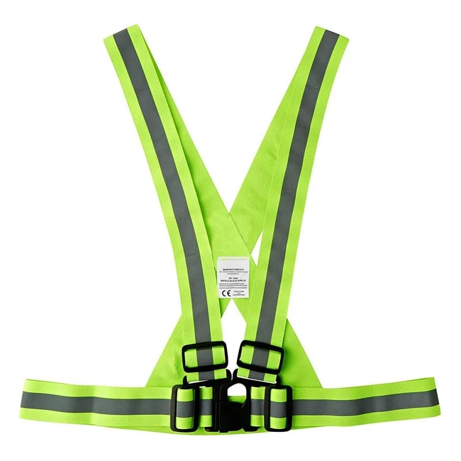 Quattroerre 4090 Bretelle Riflettenti Omologate Moto Bici - Elastiche Fluorescenti
