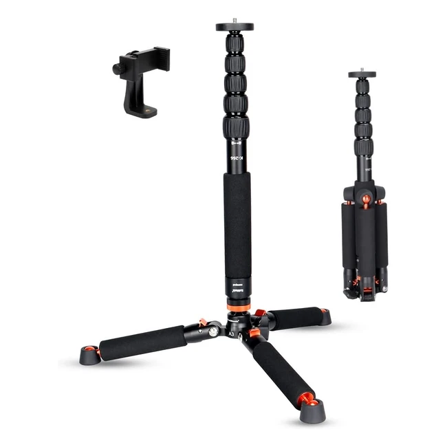 Monopi Koolehaoda Aluminio Cmara 6 Secciones 18-69 Pulgadas Negro