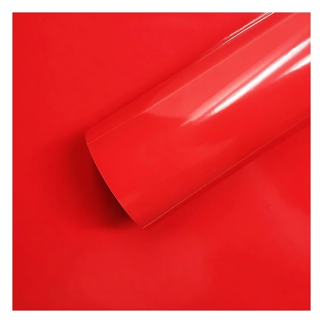 Pellicola Adesiva Rosso Corsa Wrapping 50x70 cm - Film Sportivo Adatto per Auto