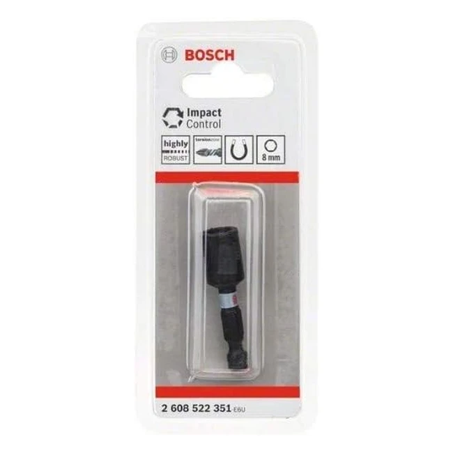Bosch Accessoires 2608522351 Clé à Douille Impact 8mm - Outil Puissant et Durable