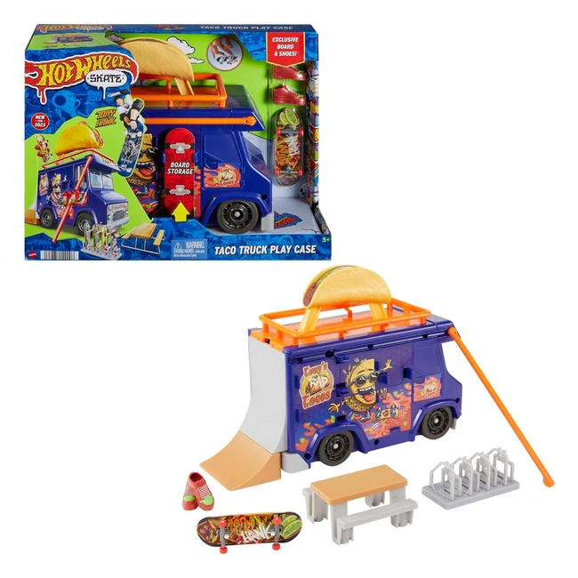 Hot Wheels Skatepark Portatile Valigetta Taco Truck HMK00