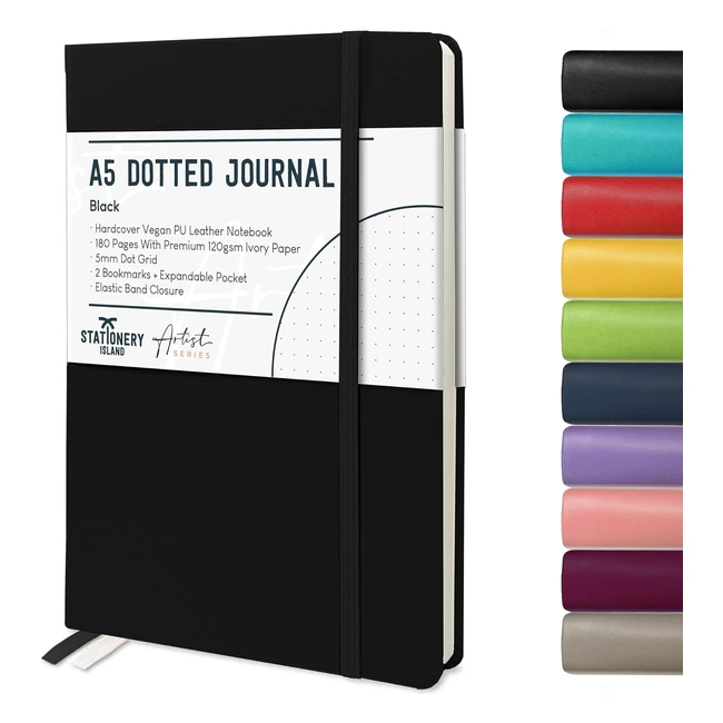 Stationery Island Bullet Dotted Journal A5 Hardcover 120gsm Paper 180 Pages