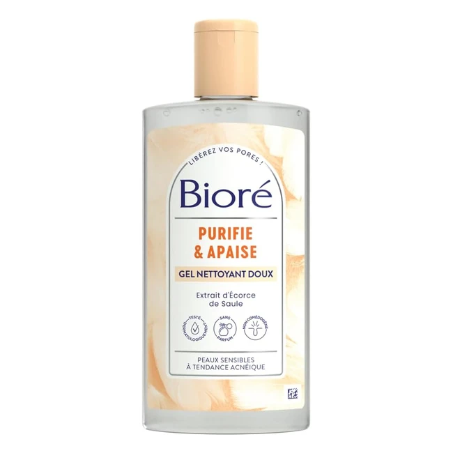 Gel Nettoyant Doux Purifiant Biore 200ml - Peaux Sensibles Acnéiques