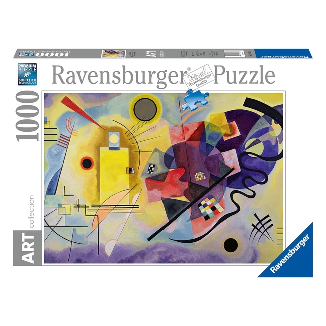 Ravensburger Puzzle Kandinsky WassilyYellow Red Blue 1000 Pezzi Facile da Compor