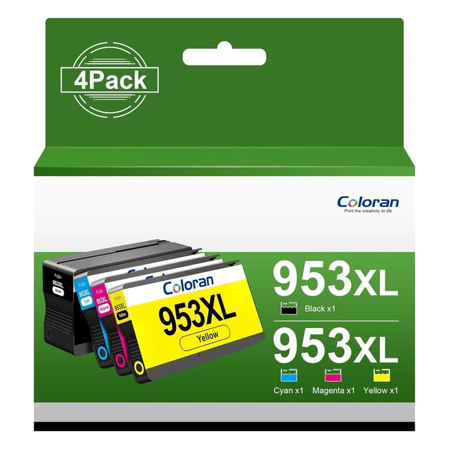 Cartouches dencre Coloran 953XL compatibles HP 953 XL pour Officejet Pro 7740 8