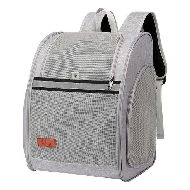 Mochila Transporte Mascotas Perros Gatos 10kg Plegable Transpirable Seguridad Senderismo Viajar