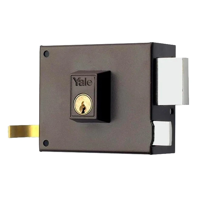 Cerradura Yale 12580DHP Hierro Pintado 80mm - Entrada Derecha